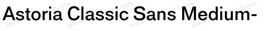 Astoria Classic Sans Medium字体转换